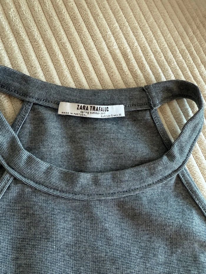 Débardeur gris chiné Zara - photo numéro 5