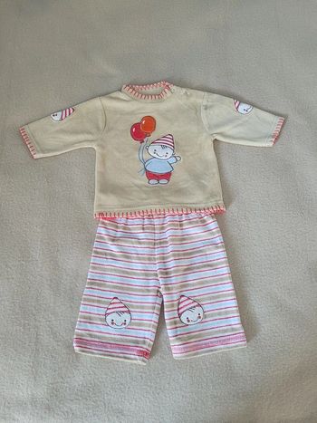 ensemble velours 1 mois pusblu 56 cm