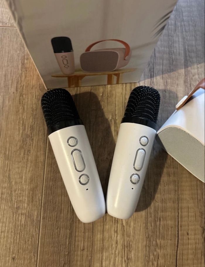 Karaoké 2 micros blanc NEUF - photo numéro 5