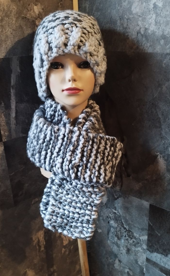 Ensemble Bonnet Écharpe Unisexe - photo numéro 4