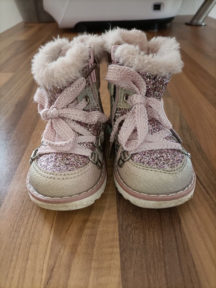 Bottines fourrées roses à paillettes 20 - photo numéro 3