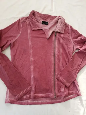 Veste légère effet perfecto mais matière gilet Gina Benotti taille 40.