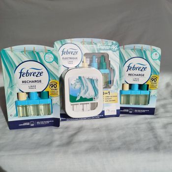 Lot prise + 2 Recharges Febreze Prix Ferme