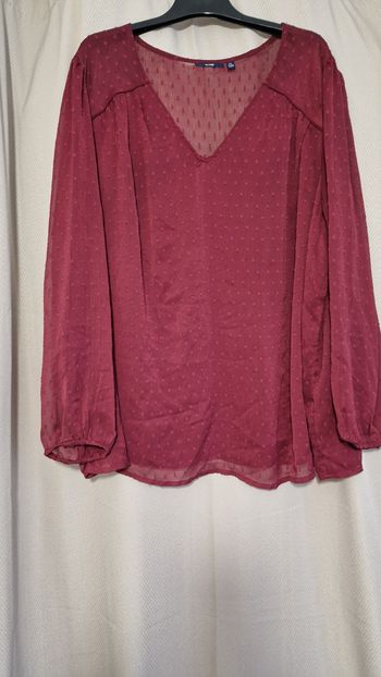 Blouse manches  transparentes