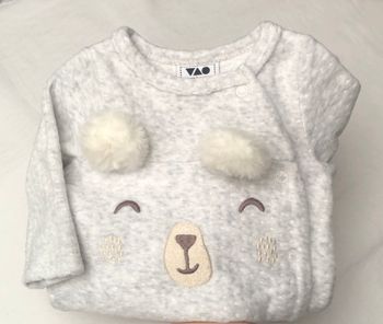 Pyjama velours TAO 1 mois