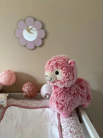 Peluche lama rose Choux Bidou