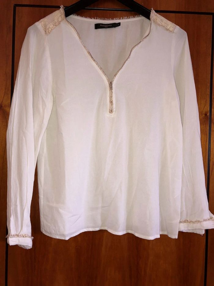 Blouse blanche manches longues 36