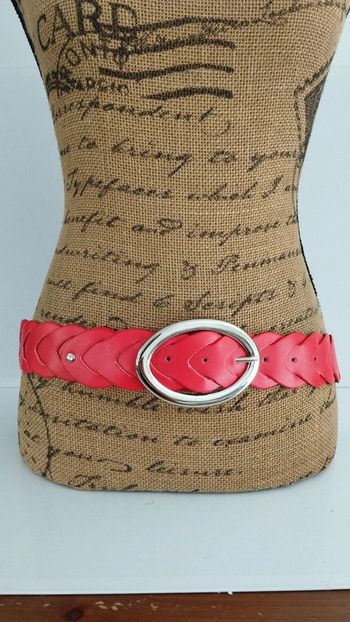 Ceinture croisée rouge 90 cm