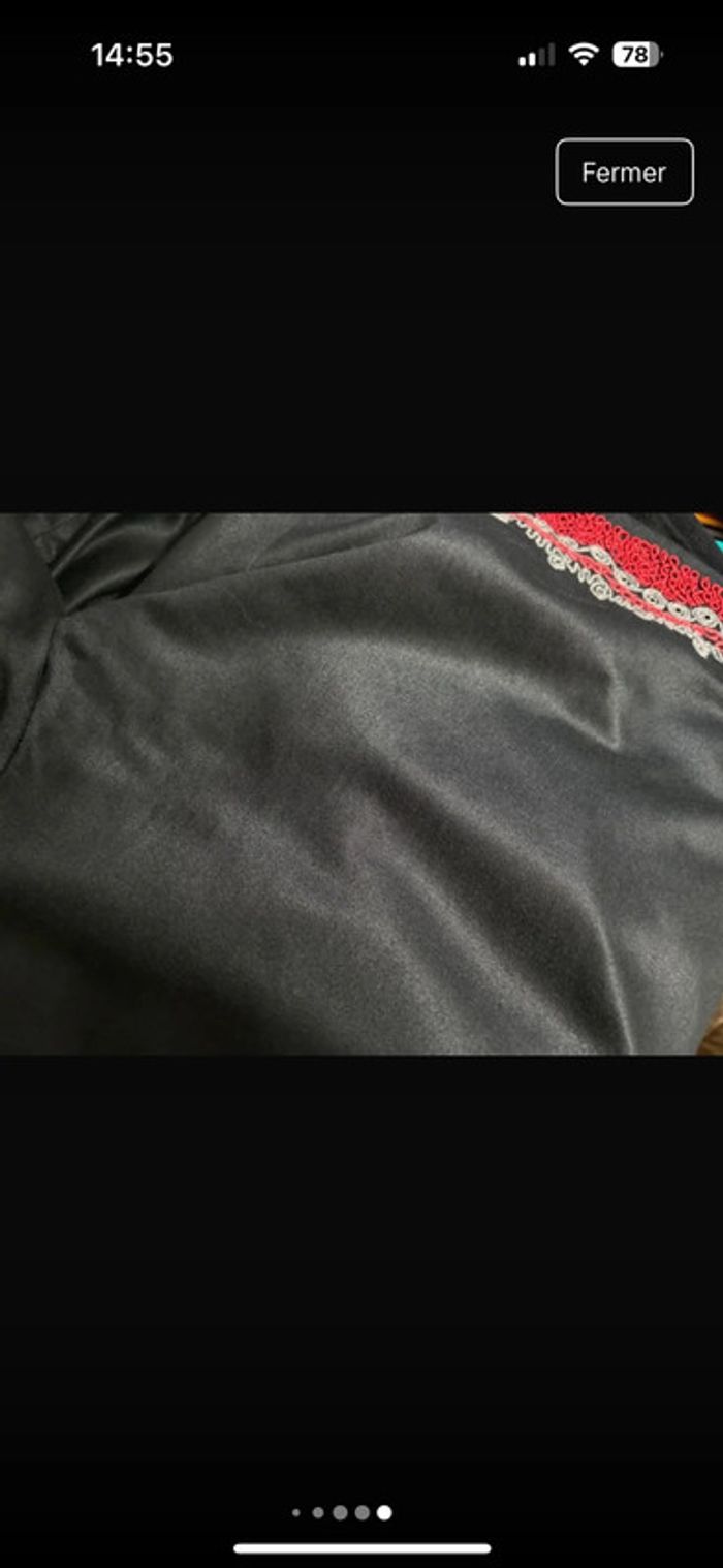 Superbe veste chic noire avec broderies Yokana S/36 - photo numéro 8