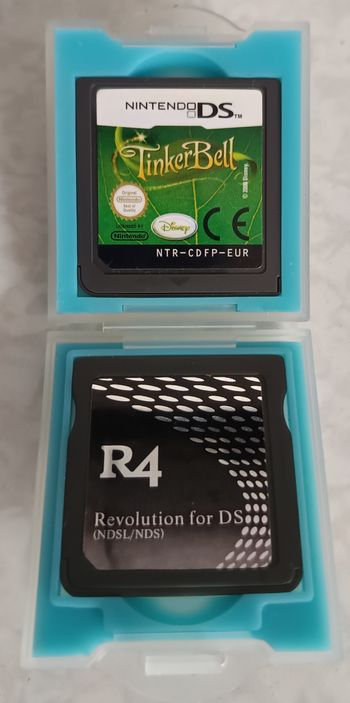 R4 Revolution Nintendo DS/Nintendo DS Lite + Jeu Tinkerbell et Boite rangement