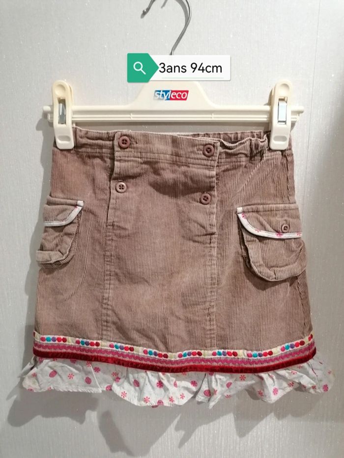 Jupe velours Dpam 3ans
