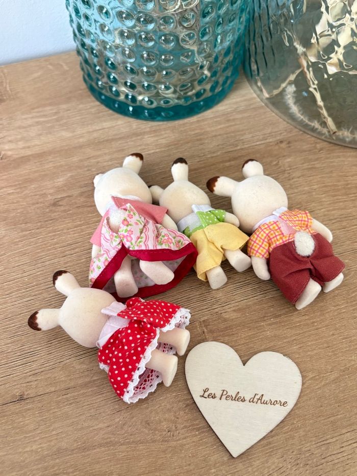 Famille lapin chocolat très bon état - photo numéro 4