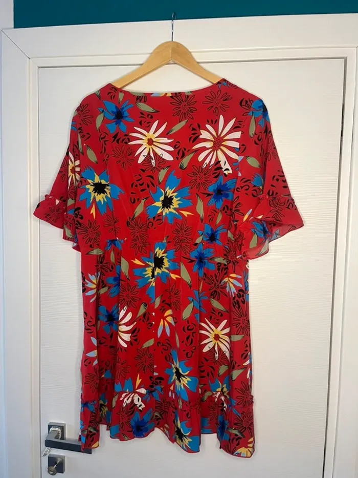🔹 Robe Rouge à Fleurs – Shein Curve 🔹 - photo numéro 2