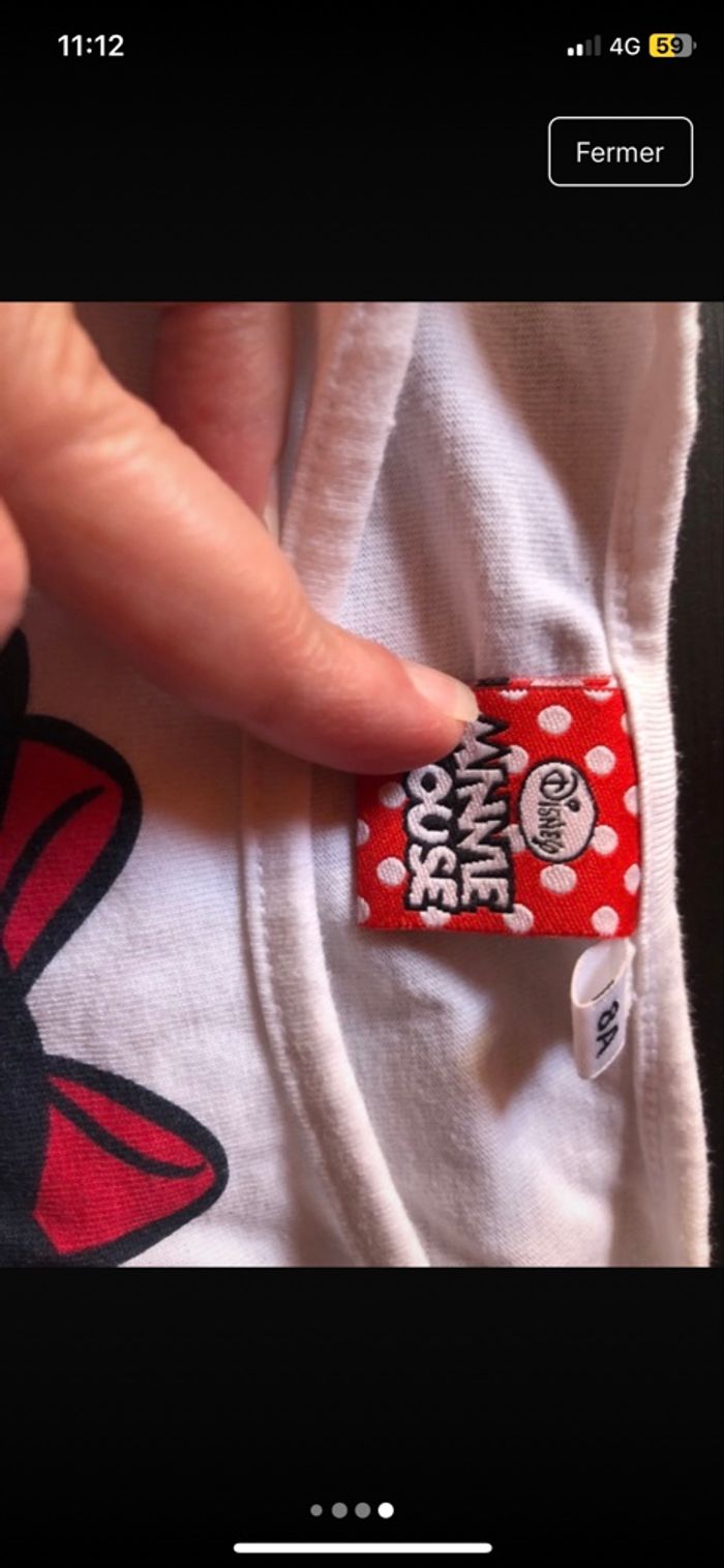 T shirt minnie fille taille 8 ans - photo numéro 4