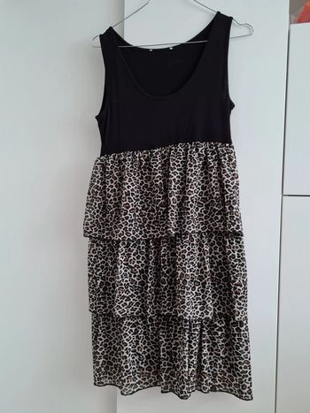 Robe noire leopard sexy 38 bodyflirt