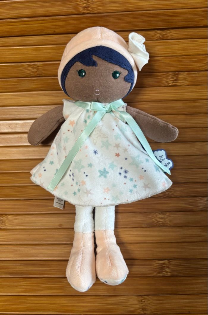 Doudou poupée métisse Manon robe étoile kaloo - photo numéro 2