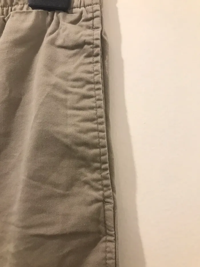 Short bernuda uni olo homme avec poche sur le côté et derrière crème taille L - photo numéro 2