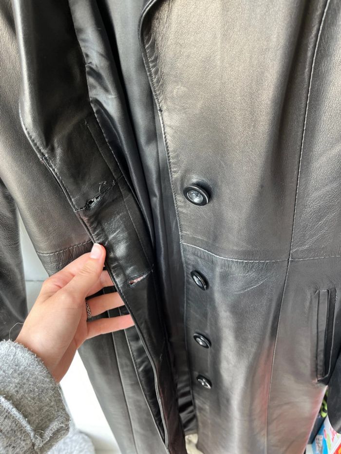 Veste/manteau en cuir peausserie des Yvelines 36 - photo numéro 3