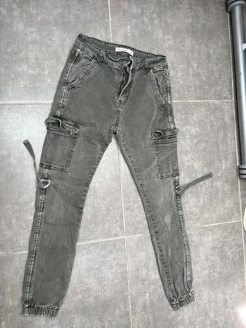 Pantalon cargo kaki Hello Miss