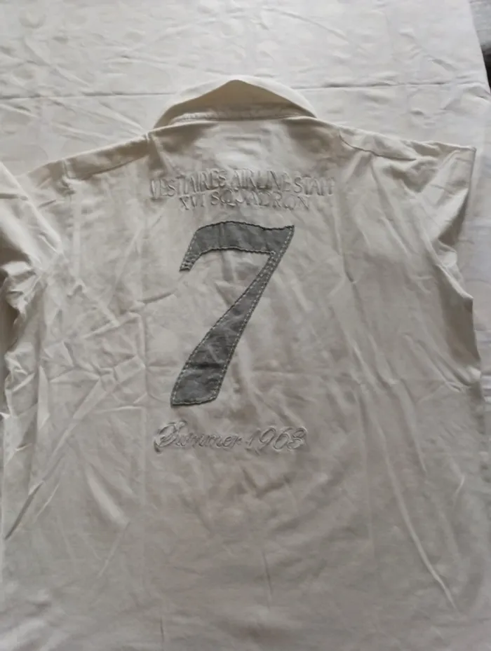 Tee shirt Polo manches courtes homme Vestiaire principauté cannoise taille XL rétro vintage - photo numéro 5