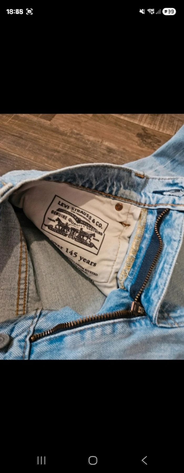 Jean Levi's 512 W38 Délavé Ripped Y2K Vibe - photo numéro 8