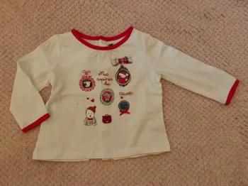 Haut blanc sergent major 6 mois