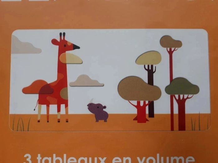 3 Tableaux gigognes thème Savane - photo numéro 4