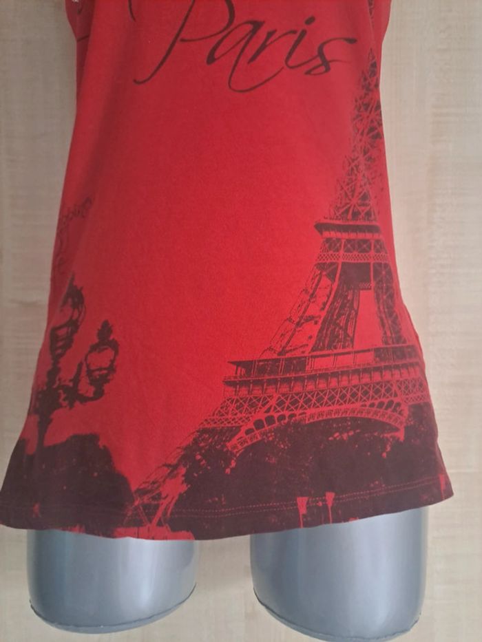 Débardeur tunique taille 38/40 spot thème Paris - photo numéro 3