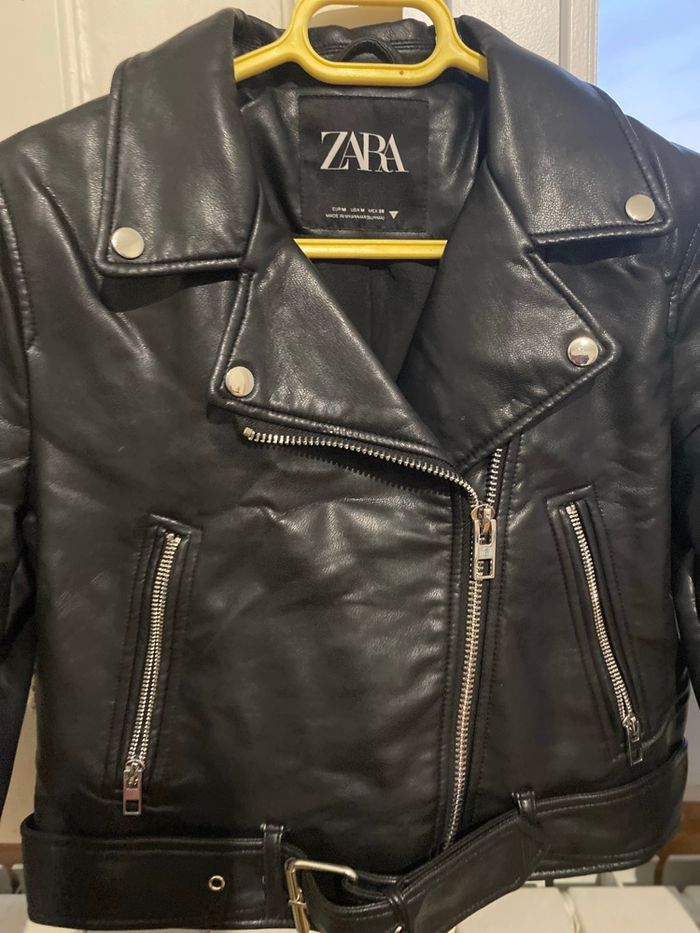 Veste en cuir noir - photo numéro 4