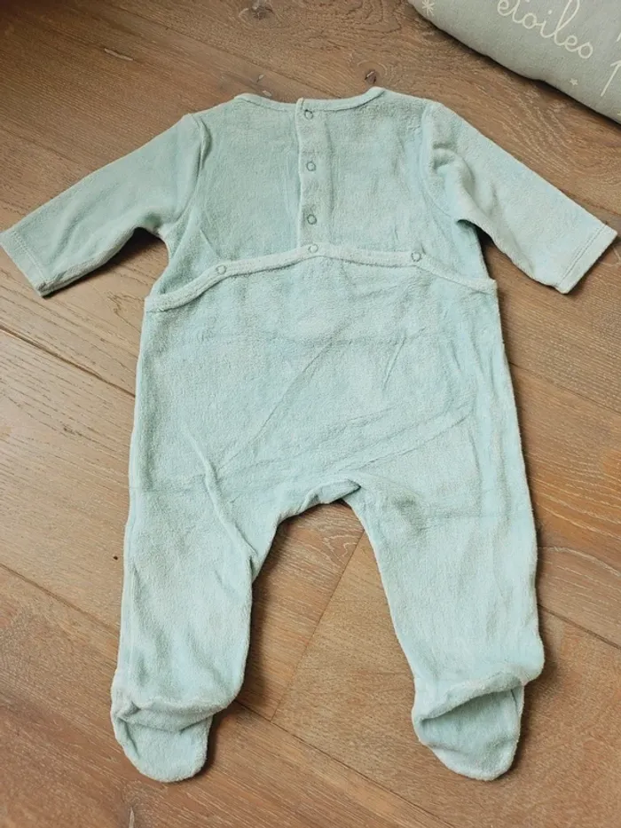 Pyjama velours fille 3 mois - photo numéro 2