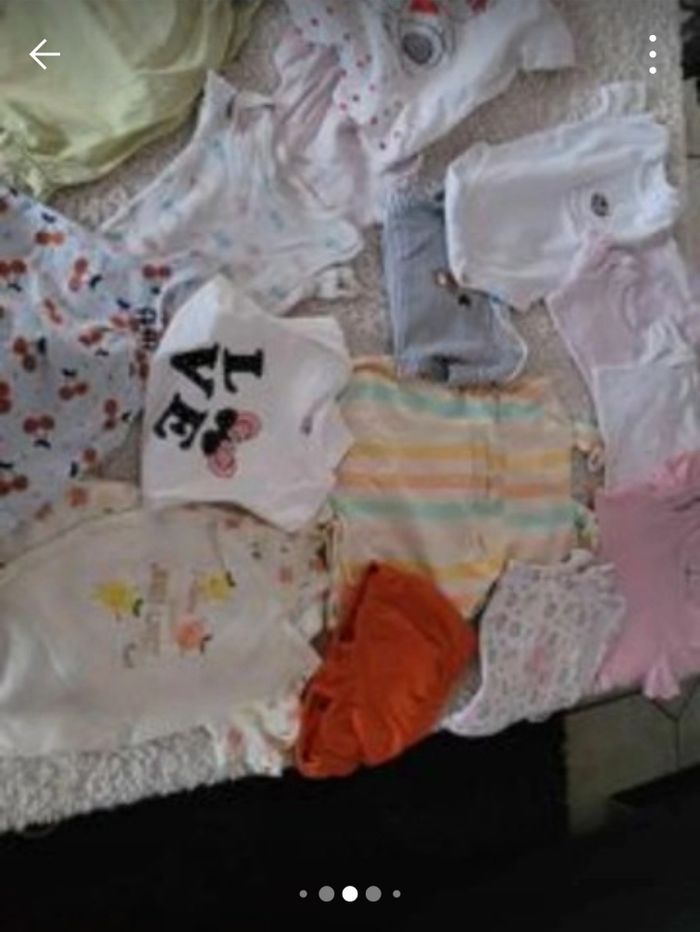 Lot 110 pièces bebe 3 mois fille - photo numéro 3
