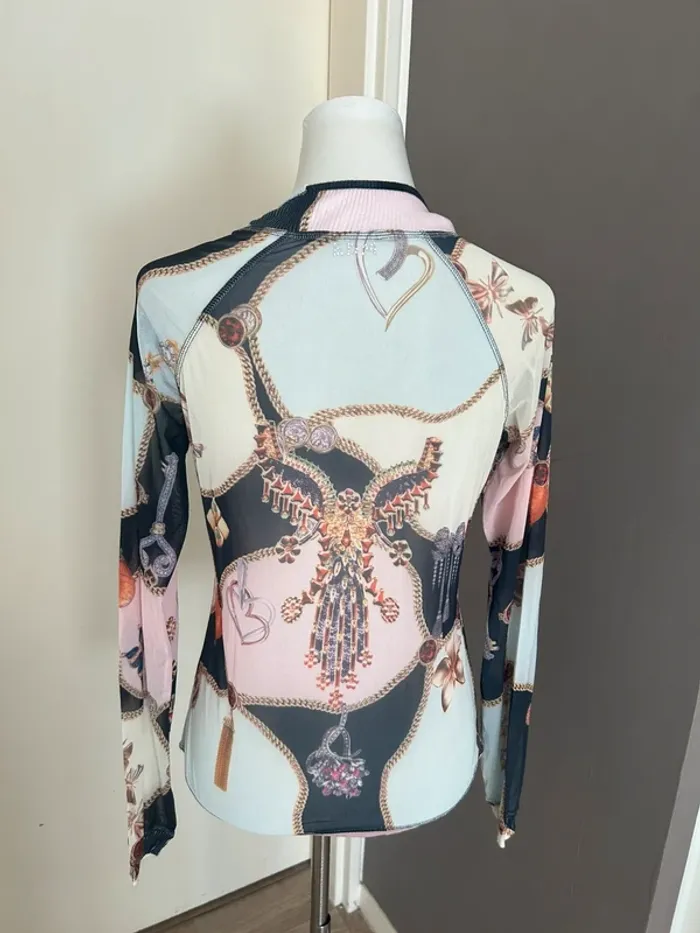 Étoile du monde blouse haut voilé multicolore taille 3/40 - photo numéro 4