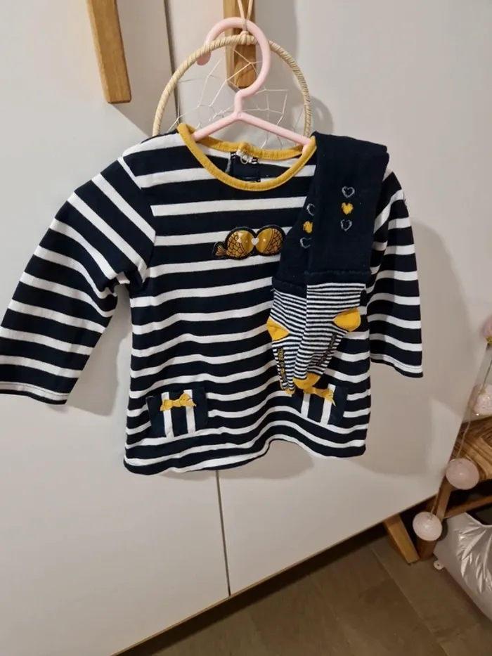 Robe avec collant