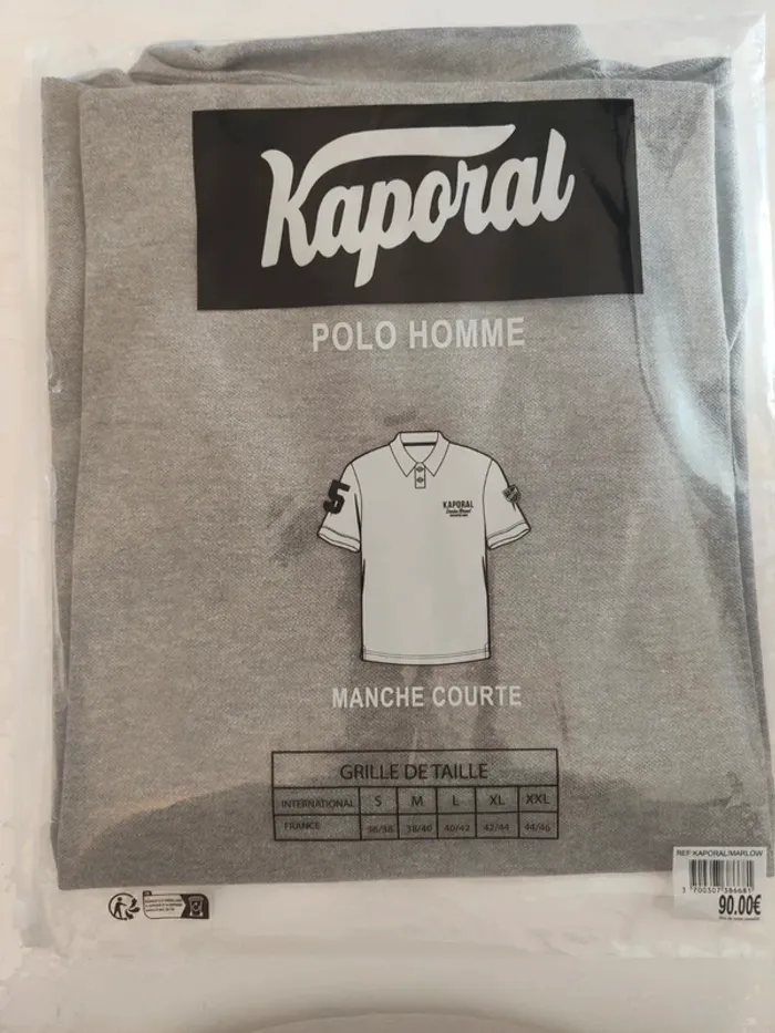 Polo homme Kaporal gris M - photo numéro 2