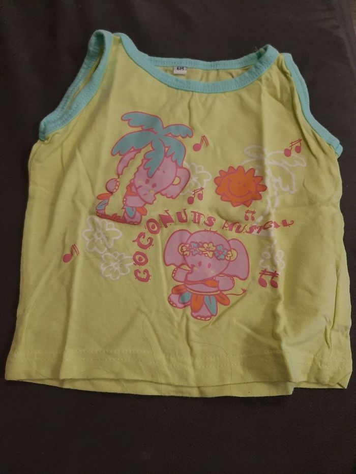 Débardeur 6 mois fille neuf