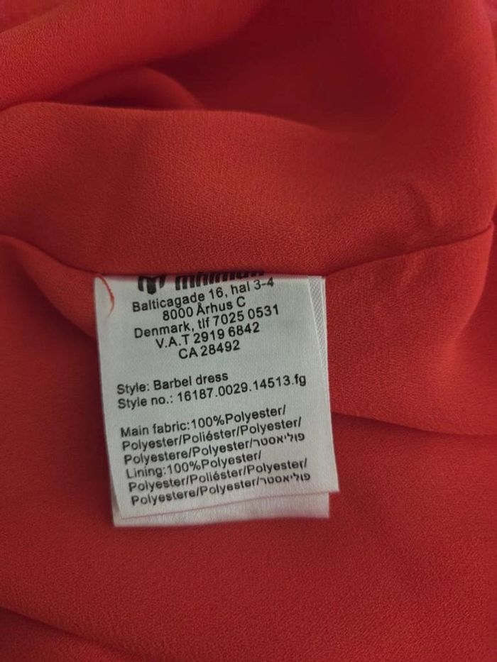 robe midi Minimum rouge taille S - photo numéro 5