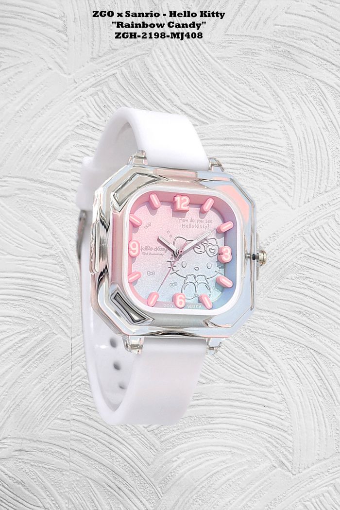 ZGO x Sanrio - Montre Quartz Hello Kitty - Rainbow Candy - Coffret Edition Limitée - Neuve