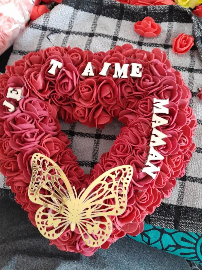 Cœur avec rose éternel - photo numéro 3