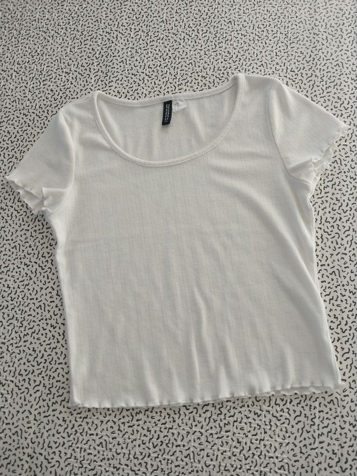 T-shirt femme H&M Divided – Blanc