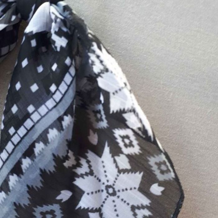 élastique avec tissu noir et blanc - photo numéro 3