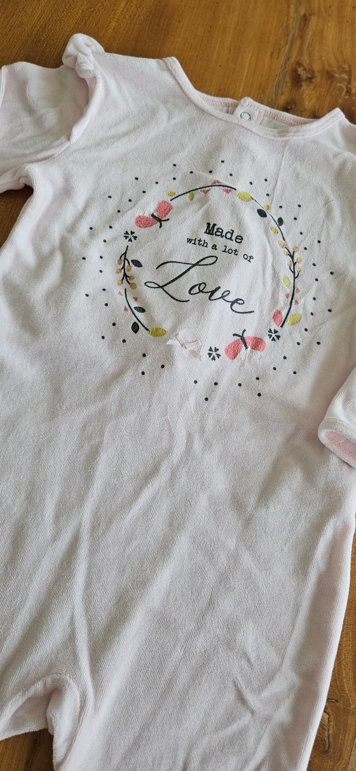 Lot de pyjamas chauds bébé fille - photo numéro 2