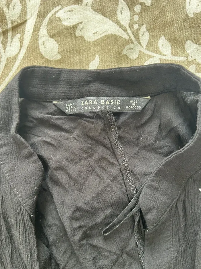 Robe longue noir Zara taille L - photo numéro 5