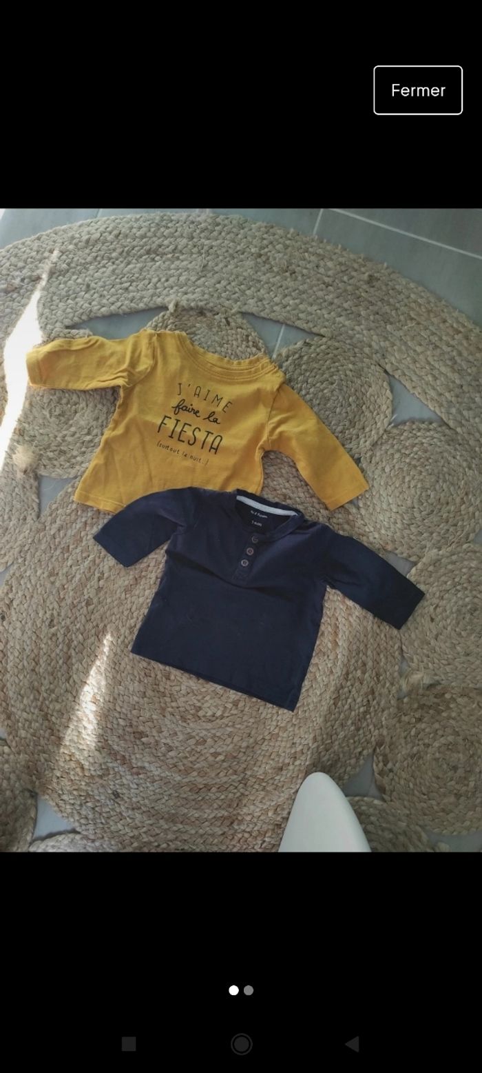 Lot 7 tee shirt manches longues - photo numéro 2