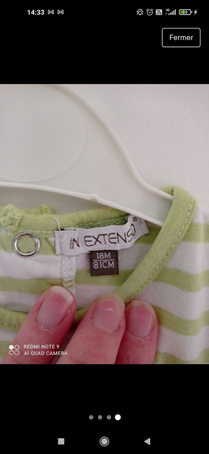 Grenouillère in extenso 18 mois - photo numéro 4