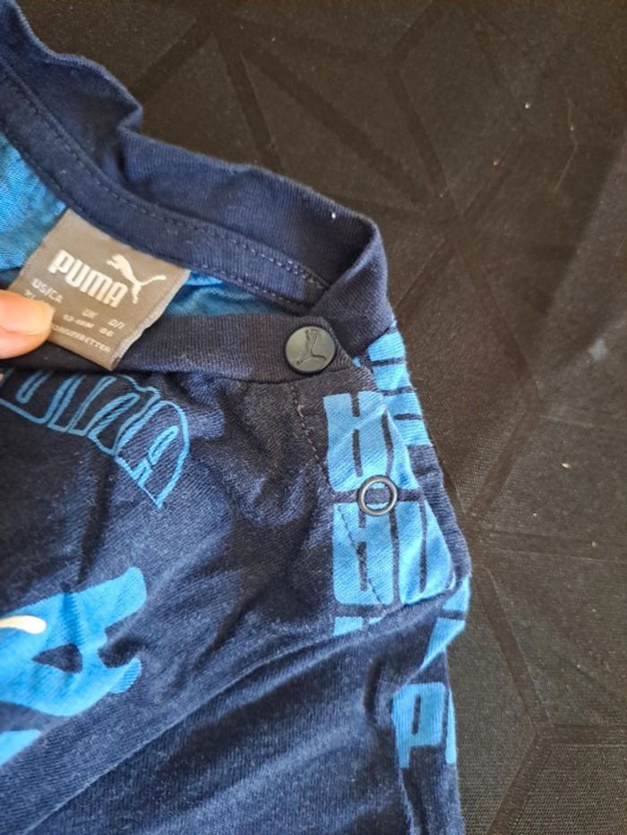 Ensemble short Tee-shirt puma bleu 12 / 18mois - photo numéro 5