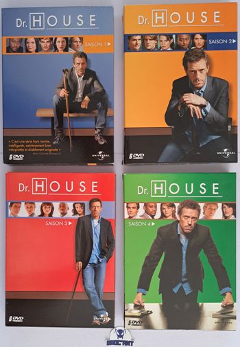 Coffrets DVD Dr House intégrales des saisons 1 à 4