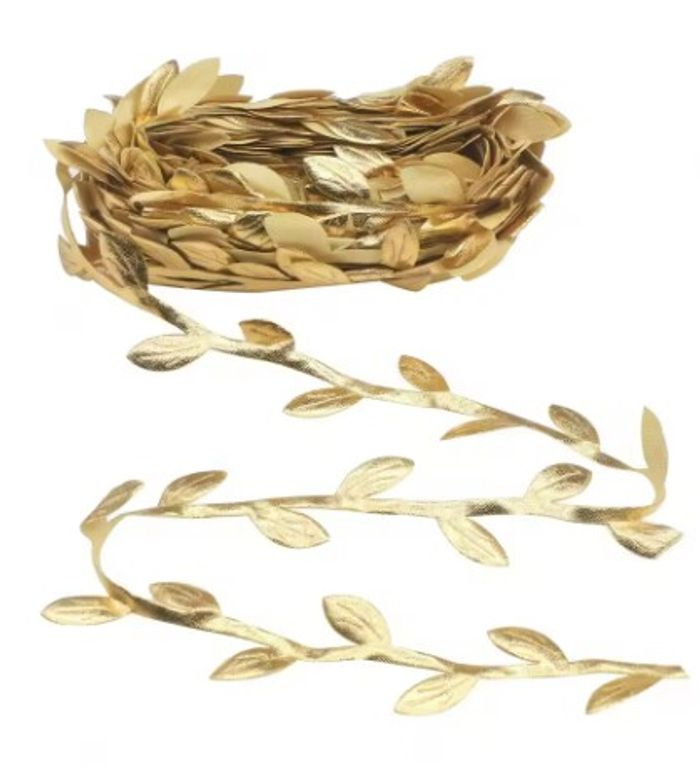 Ruban de feuilles dorées de 10 mètre - DIY, cadeaux & déco - photo numéro 2
