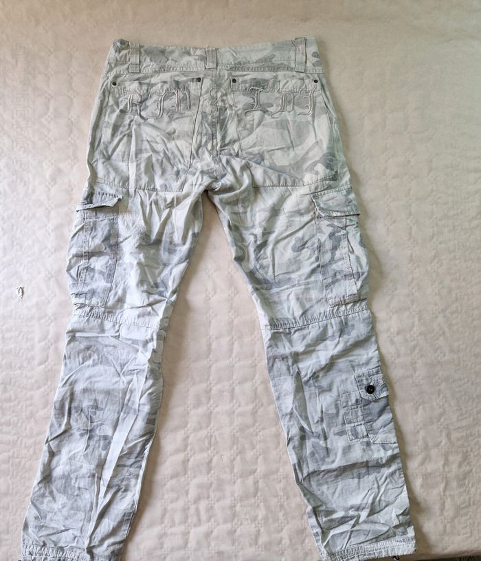Pantalon cargo Y2k  , Rivaldi  , camouflage clair  , taille M - photo numéro 3