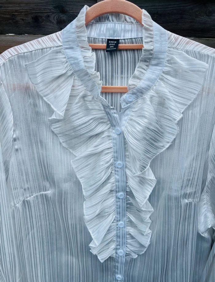 Chemisier blanc - Taille 2XL - photo numéro 5