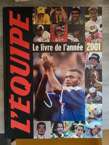 Livre  sport vintage l'équipe le livre de l'année 2001
